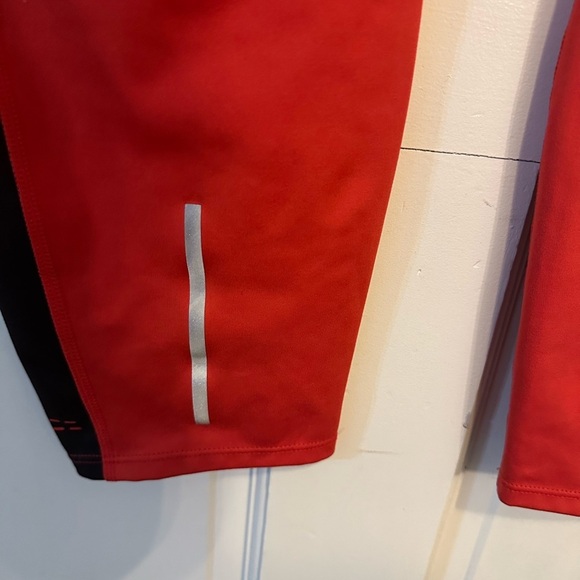 Peace Love World Mind Body Love Color Block Leggings XLP red/black with pockets - Picture 5 of 14